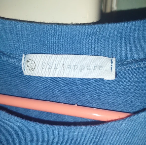 Woman's Blue‎ and Red Tye Dye Short Sleeve top fsl. Tappare size Medium - Picture 2 of 3